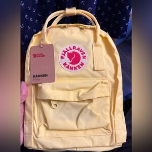 Fjallraven Kanken Mini Backpack Bag Yellow, new with tags. Color is Corn